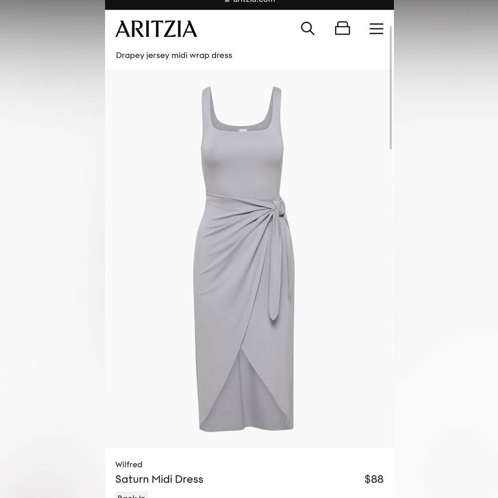 *NEW* Aritzia Wilfred
Saturn Midi Dress